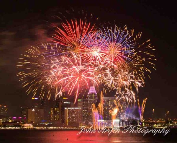 Singapore celebrates national day with fireworks